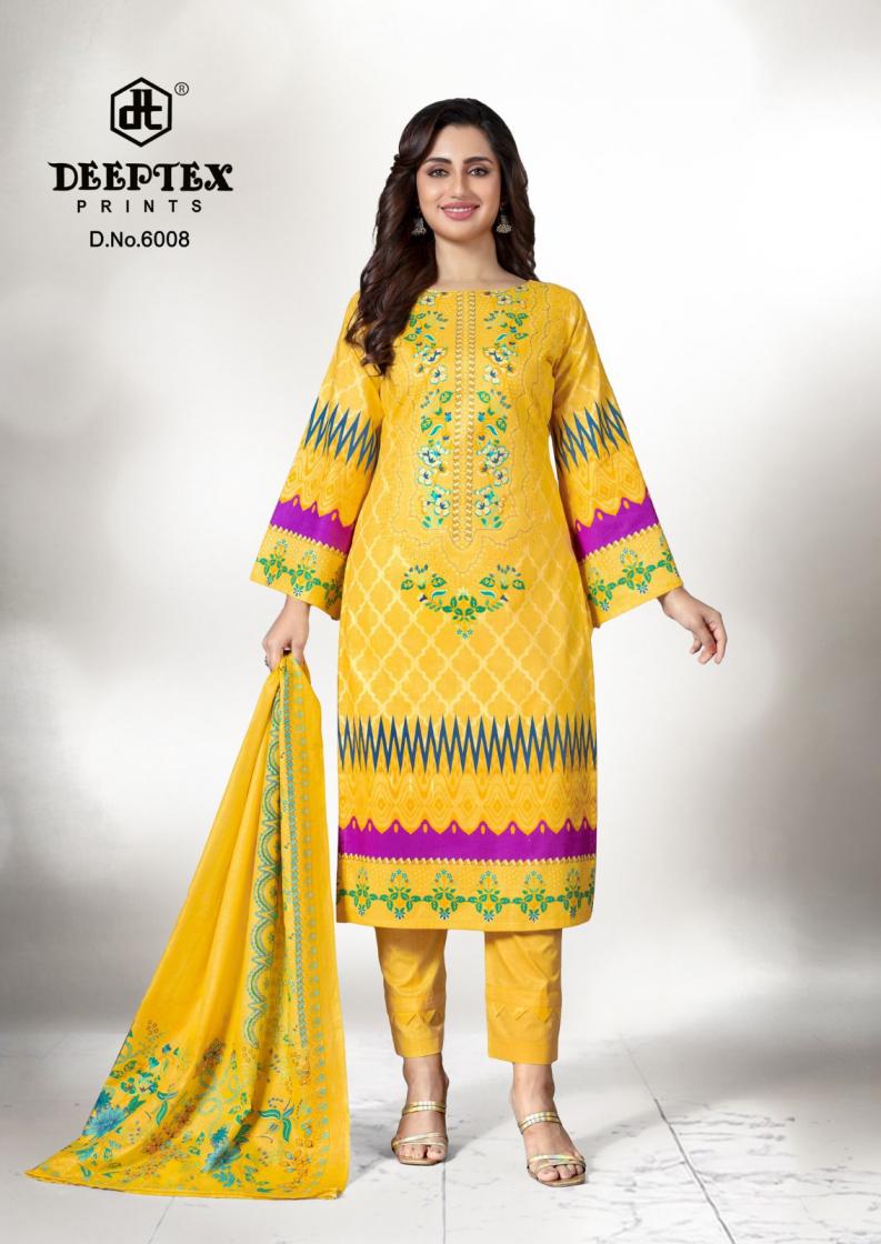DEEPTEX PRINTS ROOHI ZARA VOL 6 COTTON LAWN UNSTITCH PAKISTANI FANCY DRESS MATERIAL