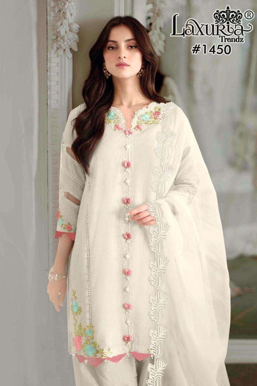 1450 BY LAXURIA READYMADE FOX FASHIONABLE DESIGN PAKISTANI KURTI PANT WITH DUPATTA
