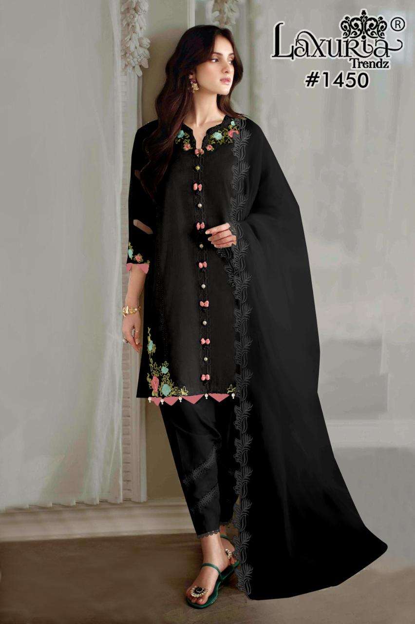 1450 BY LAXURIA READYMADE FOX FASHIONABLE DESIGN PAKISTANI KURTI PANT WITH DUPATTA