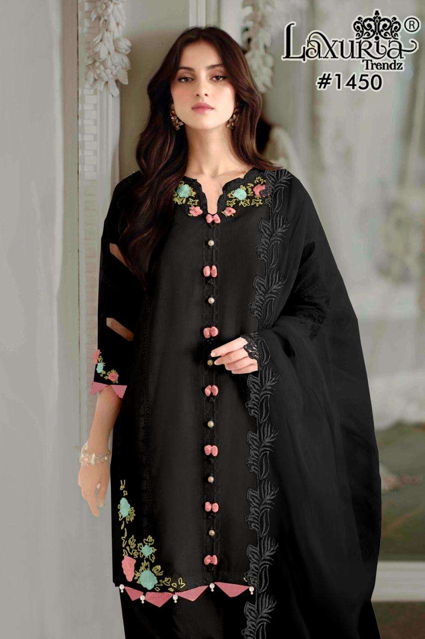 1450 BY LAXURIA READYMADE FOX FASHIONABLE DESIGN PAKISTANI KURTI PANT WITH DUPATTA