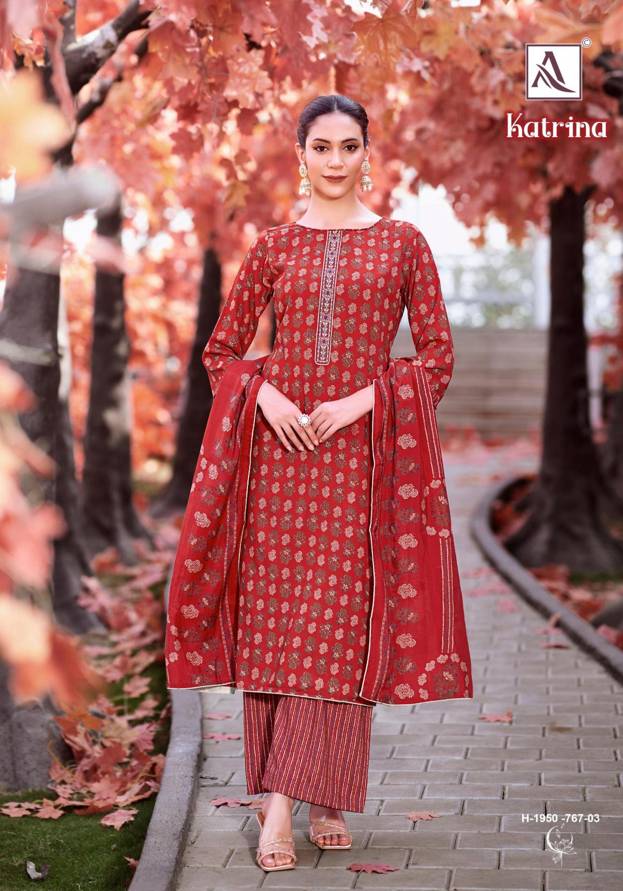 ALOK SUIT LAUNCH KATRINA PURE REYON UNSTITCHED SUIT FABRIC ONLINE