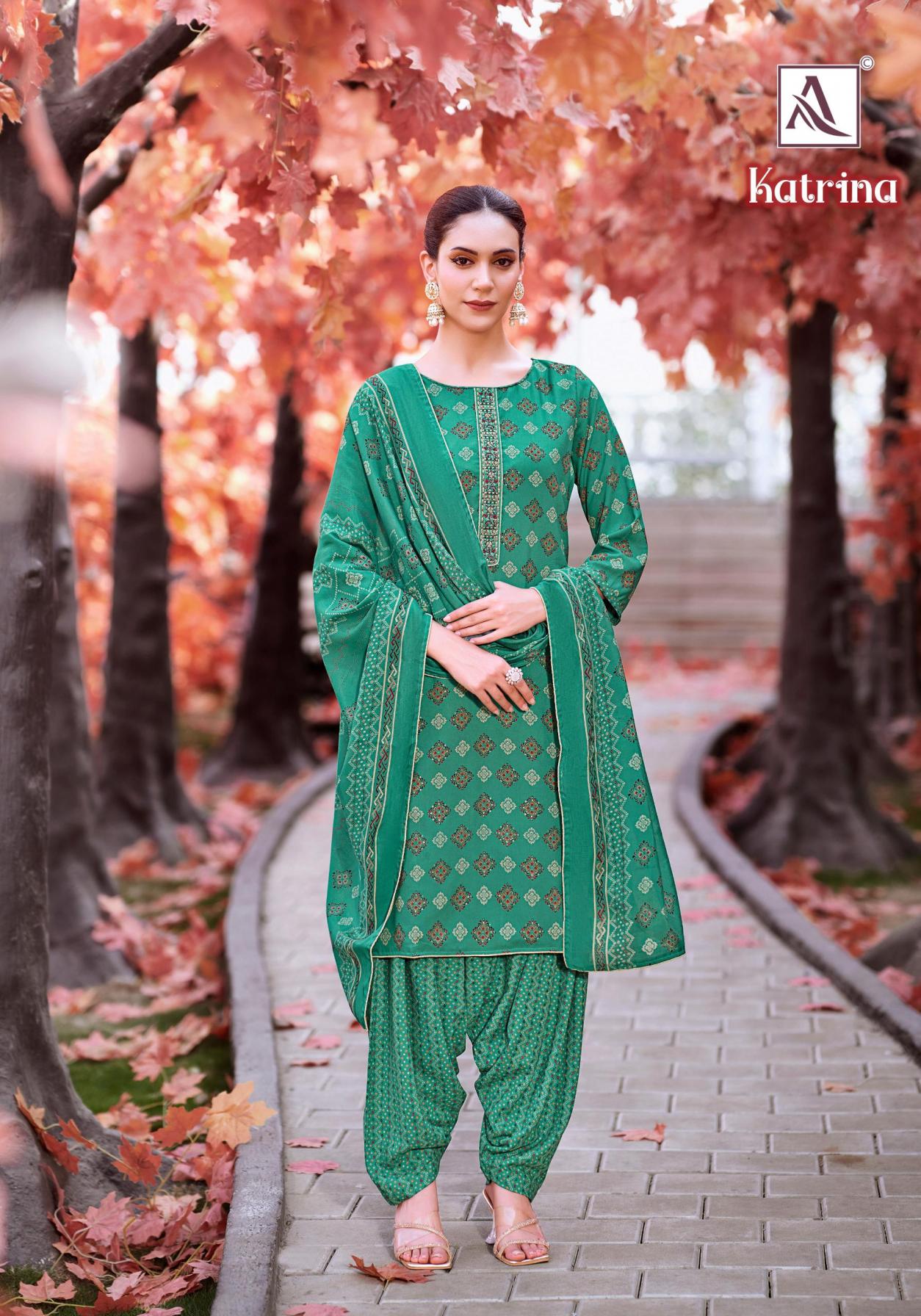 ALOK SUIT LAUNCH KATRINA PURE REYON UNSTITCHED SUIT FABRIC ONLINE