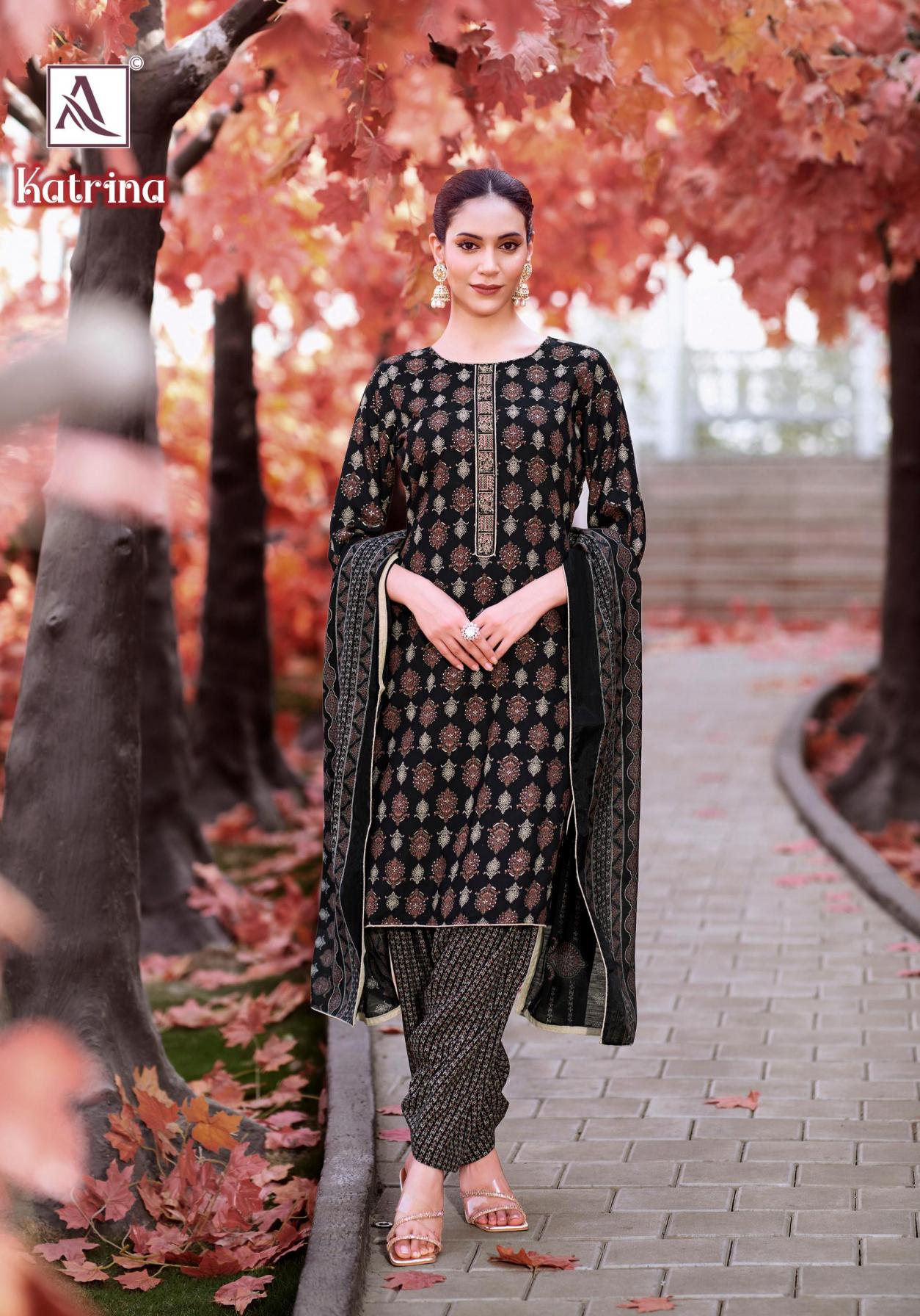 ALOK SUIT LAUNCH KATRINA PURE REYON UNSTITCHED SUIT FABRIC ONLINE