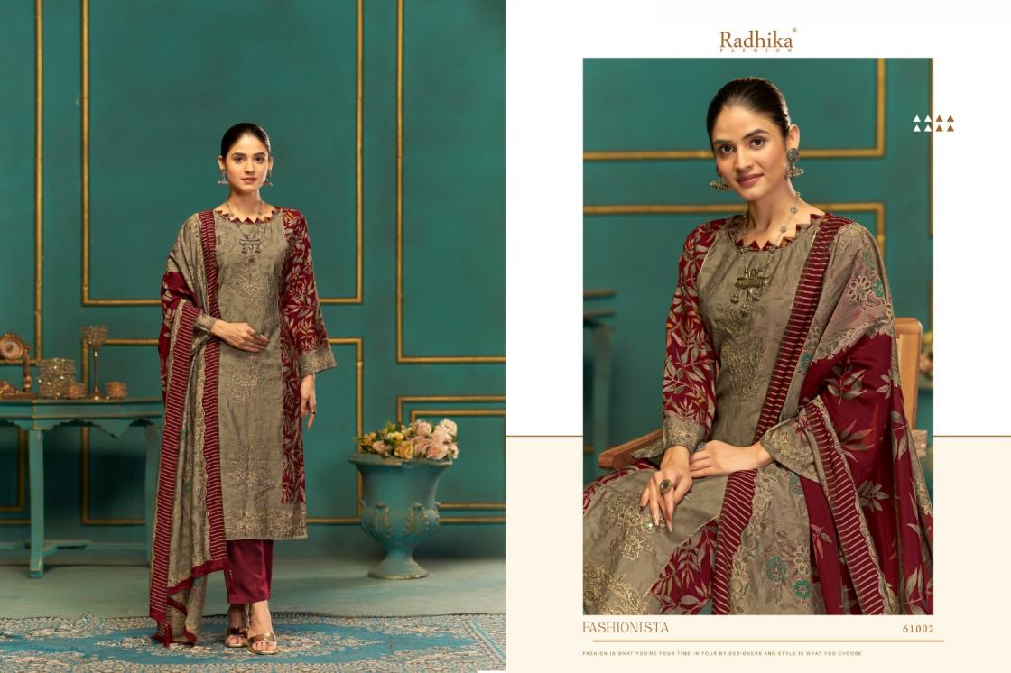 BEAUTY SILK VOL 2 BY AZARA RADHIKA FASHION MODAL MUSLIN CLASSIC SUIT FOR WOMENS