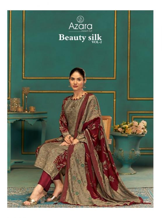 BEAUTY SILK VOL 2 BY AZARA RADHIKA FASHION MODAL MUSLIN CLASSIC SUIT FOR WOMENS