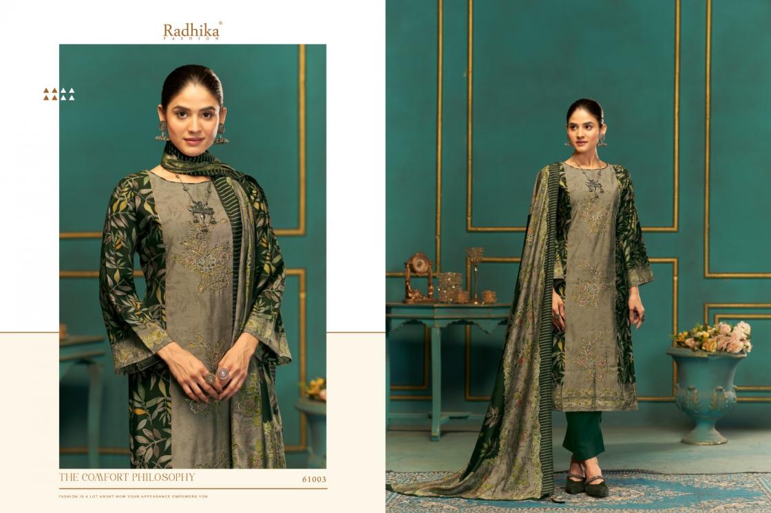 BEAUTY SILK VOL 2 BY AZARA RADHIKA FASHION MODAL MUSLIN CLASSIC SUIT FOR WOMENS
