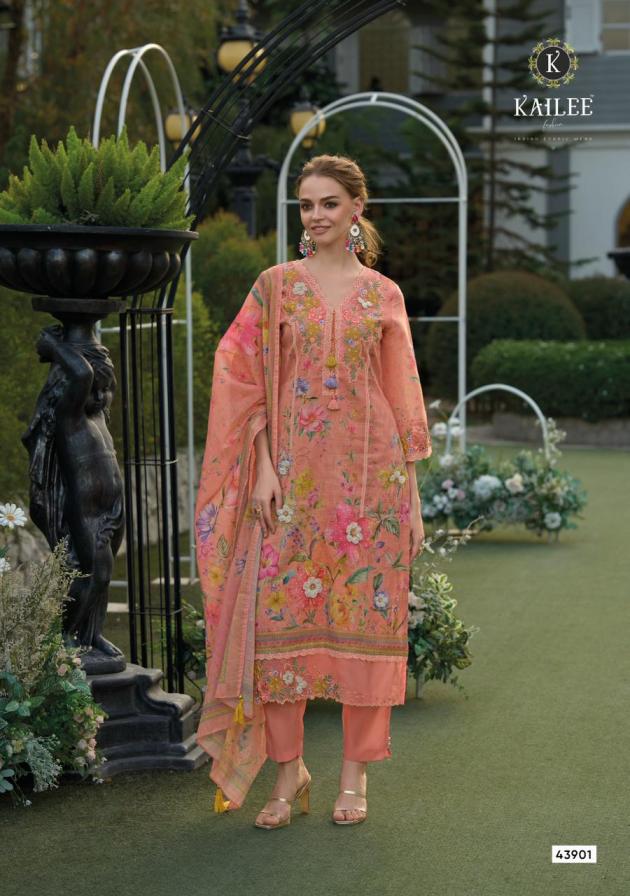 KAILEE FASHION PHULKARI READYMADE LINEN PREMIUM SALWAR KAMEEZ