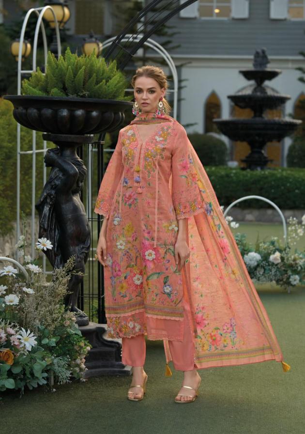 KAILEE FASHION PHULKARI READYMADE LINEN PREMIUM SALWAR KAMEEZ
