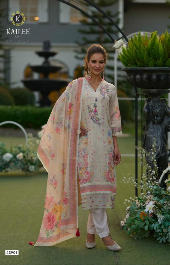 KAILEE FASHION PHULKARI READYMADE LINEN PREMIUM SALWAR KAMEEZ