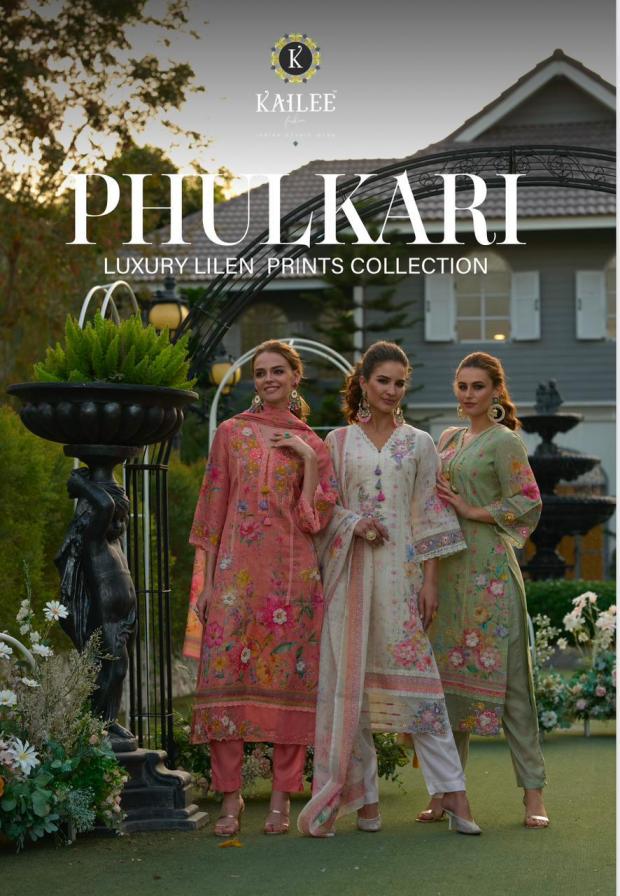 KAILEE FASHION PHULKARI READYMADE LINEN PREMIUM SALWAR KAMEEZ