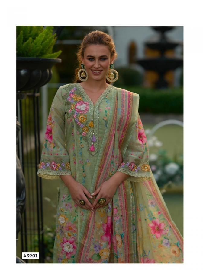 KAILEE FASHION PHULKARI READYMADE LINEN PREMIUM SALWAR KAMEEZ