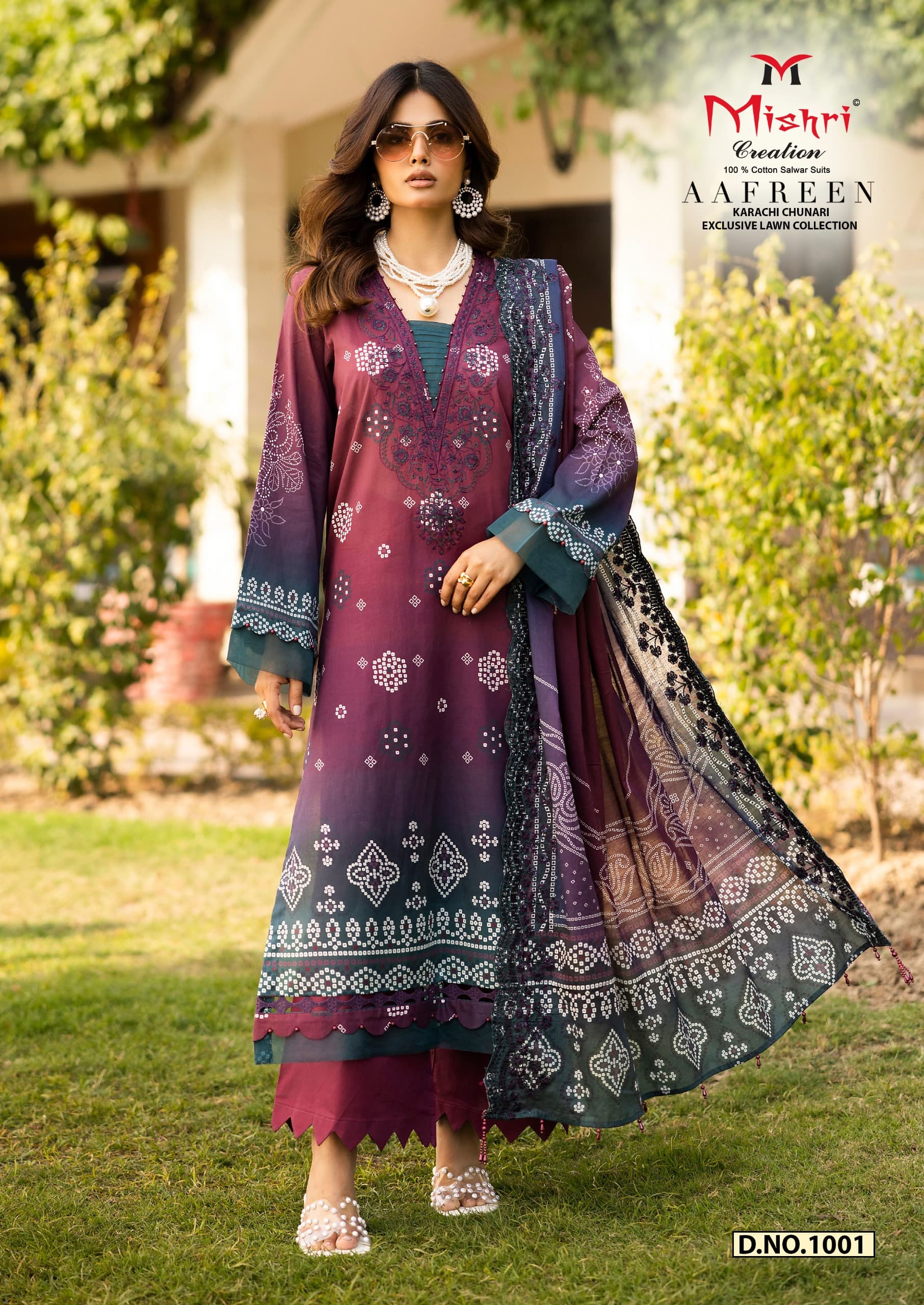 MISHRI AAFREEN VOL-1 WHOLESALE PURE HEAVY LAWN COTTON KARACHI PRINT PAKISTANI STYLE DRESS MATERIAL
