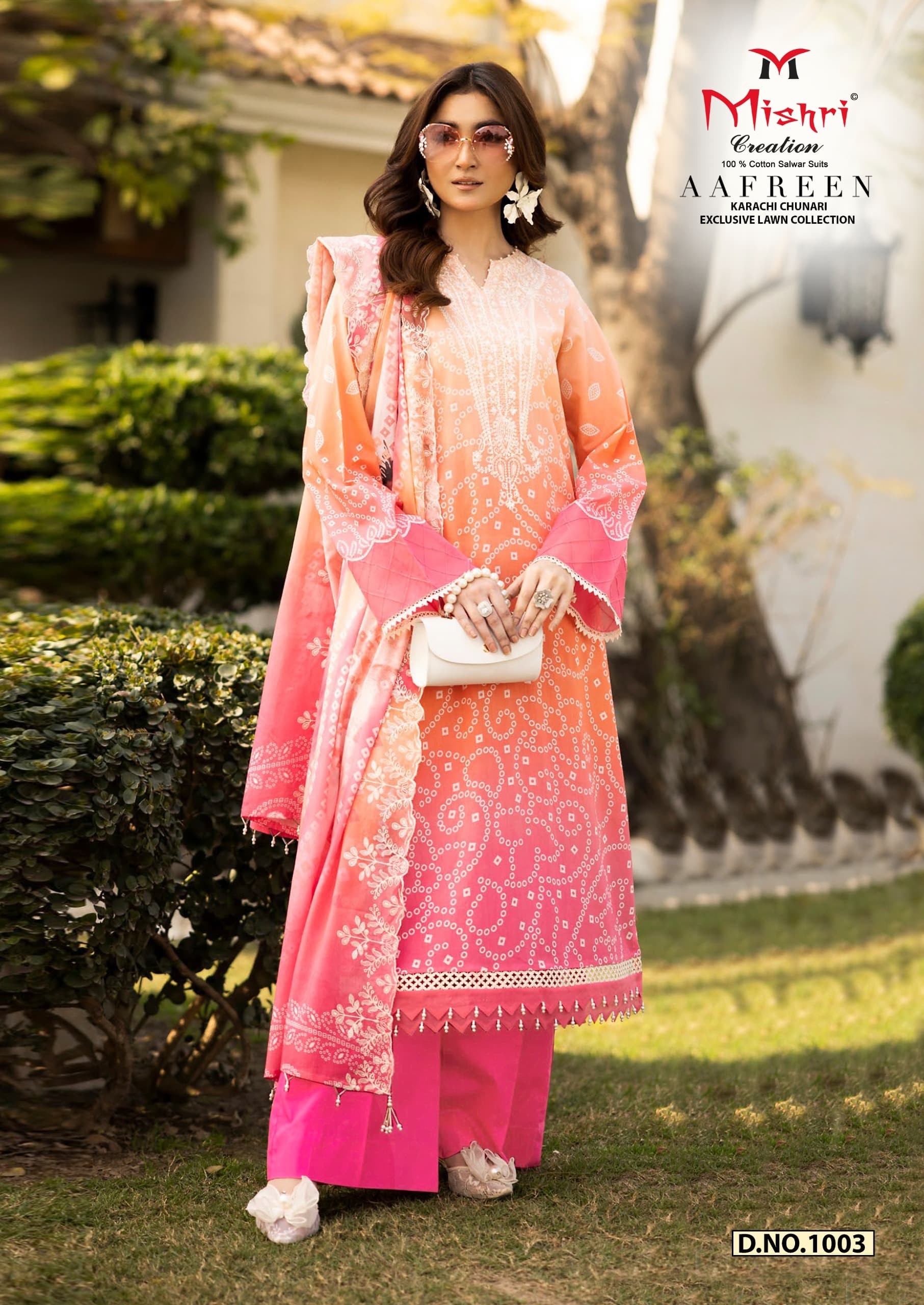 MISHRI AAFREEN VOL-1 WHOLESALE PURE HEAVY LAWN COTTON KARACHI PRINT PAKISTANI STYLE DRESS MATERIAL