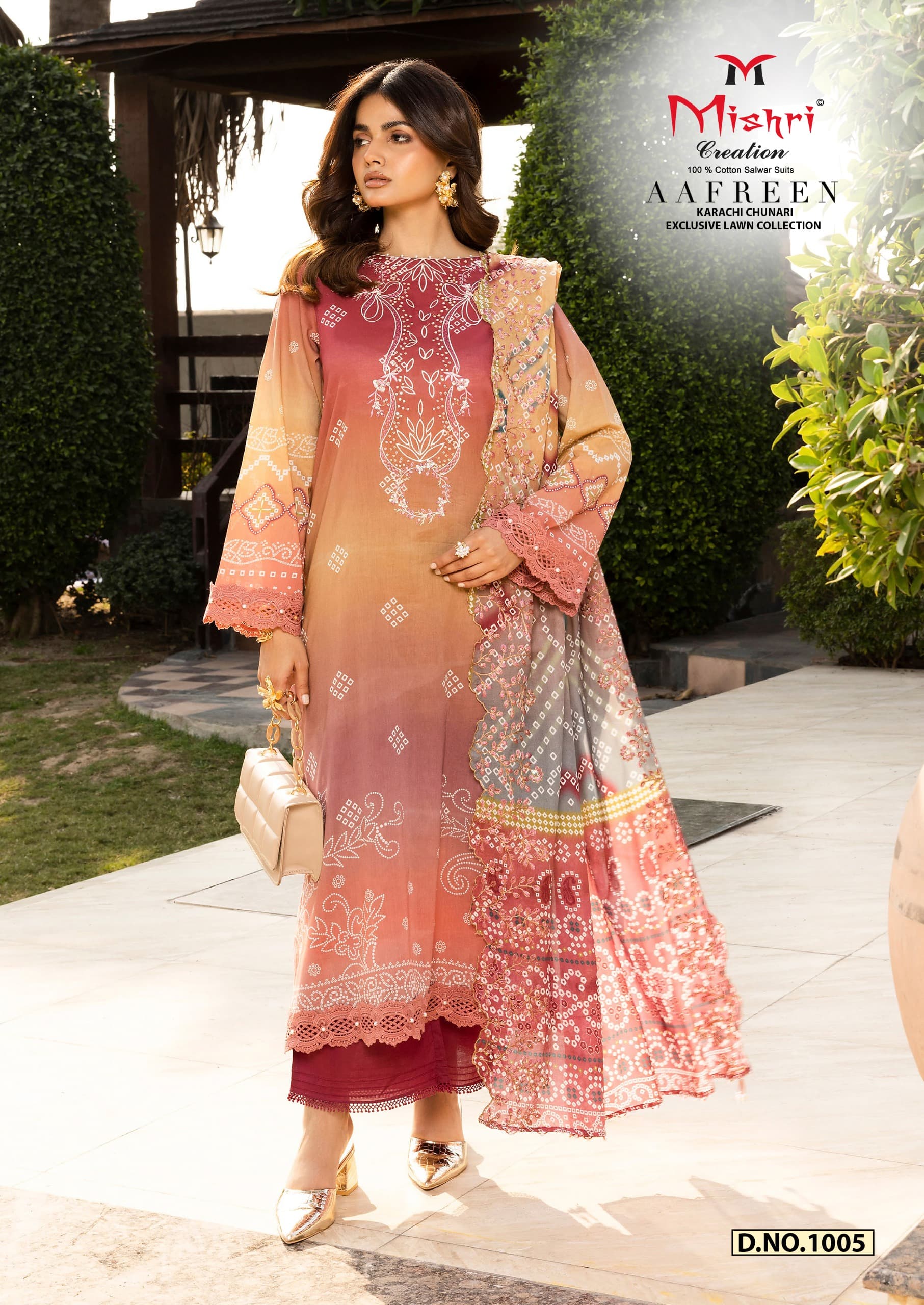 MISHRI AAFREEN VOL-1 WHOLESALE PURE HEAVY LAWN COTTON KARACHI PRINT PAKISTANI STYLE DRESS MATERIAL