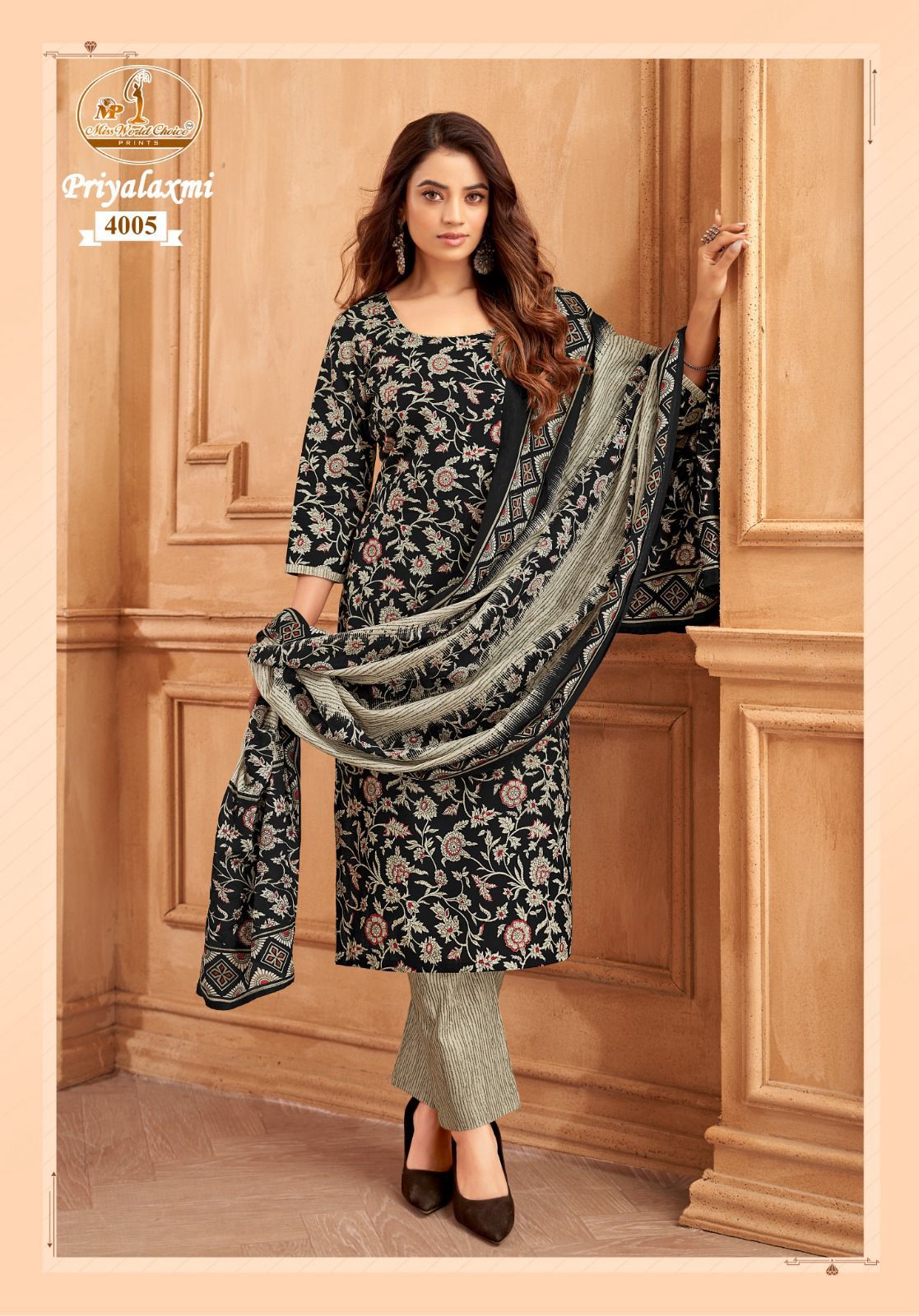 Miss World Choice Priyalaxmi Vol-1 Wholesale Pure Cotton Printed Readymade Kurti Pant With Dupatta