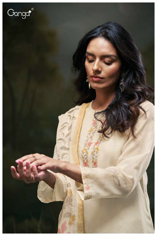 GANGA GENIKA S3471 WHOLESALE PREMIUM COTTON SEMI STITCHED DESIGNER SALWAR SUITS
