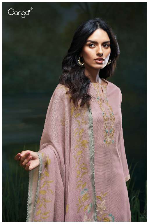 GANGA GENIKA S3471 WHOLESALE PREMIUM COTTON SEMI STITCHED DESIGNER SALWAR SUITS