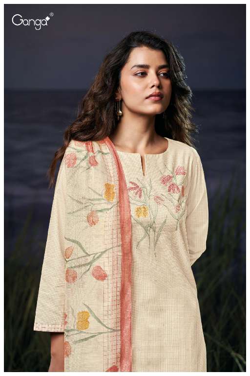 GANGA GURVEEN S3558 WHOLESALE SEMI STITCHED DESIGNER SALWAR SUITS ONLINE