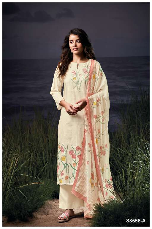 GANGA GURVEEN S3558 WHOLESALE SEMI STITCHED DESIGNER SALWAR SUITS ONLINE