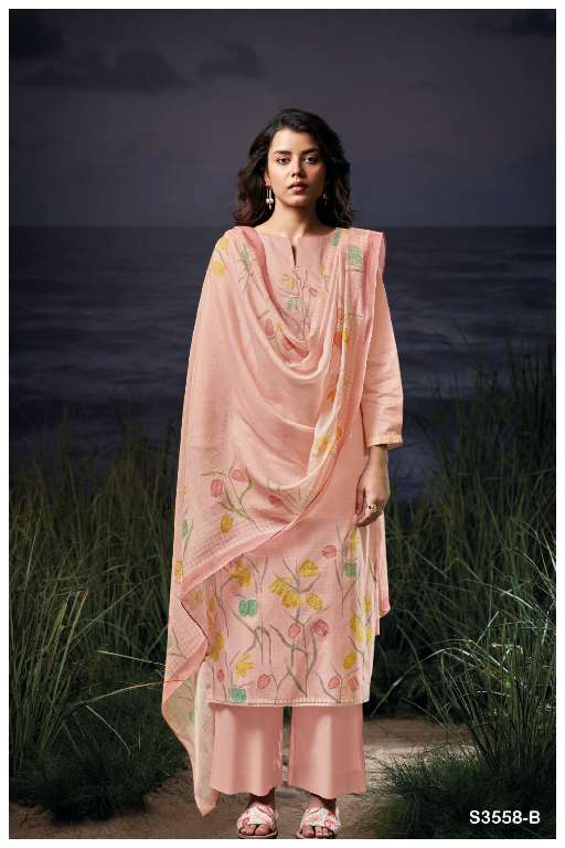 GANGA GURVEEN S3558 WHOLESALE SEMI STITCHED DESIGNER SALWAR SUITS ONLINE