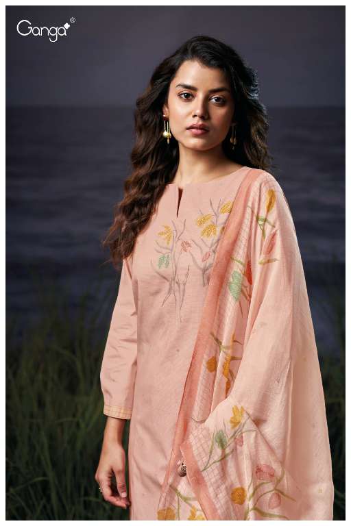 GANGA GURVEEN S3558 WHOLESALE SEMI STITCHED DESIGNER SALWAR SUITS ONLINE