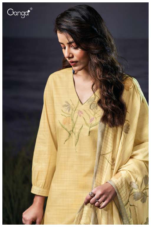 GANGA GURVEEN S3558 WHOLESALE SEMI STITCHED DESIGNER SALWAR SUITS ONLINE