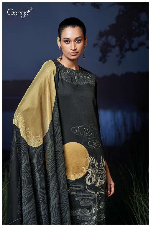 GANGA MAIZY S3542 WHOLESALE PREMIUM COTTON PRINTED WITH HAND EMBROIDERY SALWAR SUITS