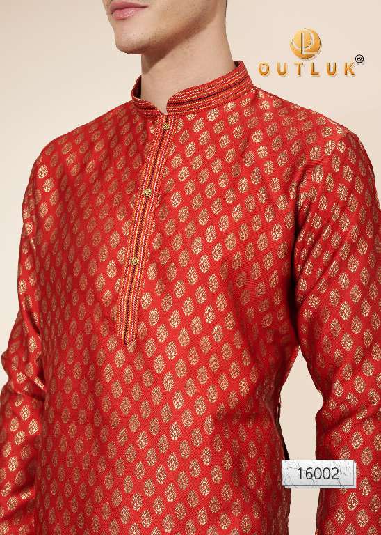 Outluk Wedding Collection Vol-16 Wholesale Kurta Pajama Collection Series Embroidery Kurta with Pant
