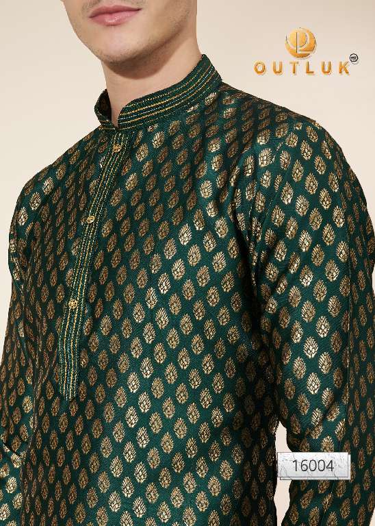 Outluk Wedding Collection Vol-16 Wholesale Kurta Pajama Collection Series Embroidery Kurta with Pant