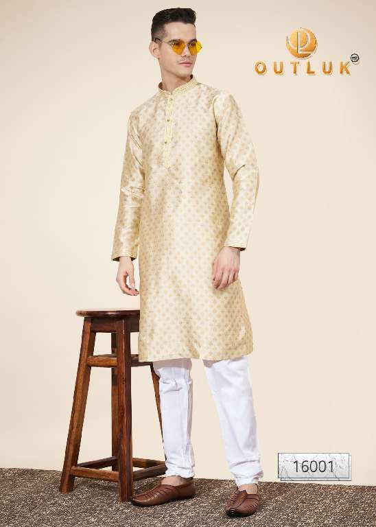 Outluk Wedding Collection Vol-16 Wholesale Kurta Pajama Collection Series Embroidery Kurta with Pant