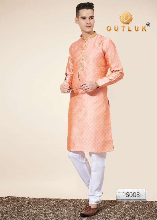 Outluk Wedding Collection Vol-16 Wholesale Kurta Pajama Collection Series Embroidery Kurta with Pant