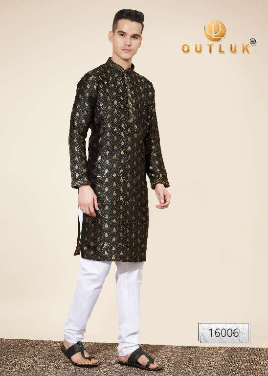 Outluk Wedding Collection Vol-16 Wholesale Kurta Pajama Collection Series Embroidery Kurta with Pant