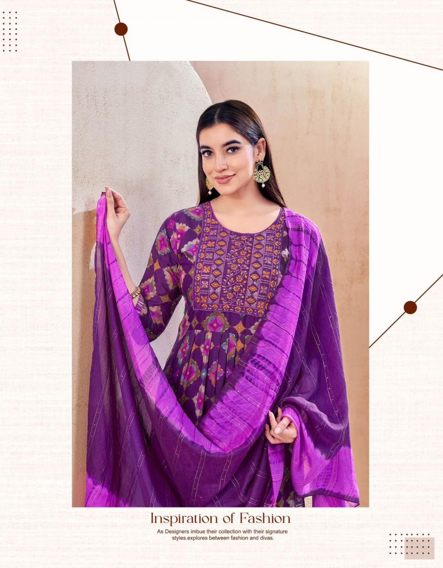 SWARA VOL 18 BY TANIKSH CAPSULE RAYON FULL STITCH CASUAL NAYRA SUIT FOR LADIES