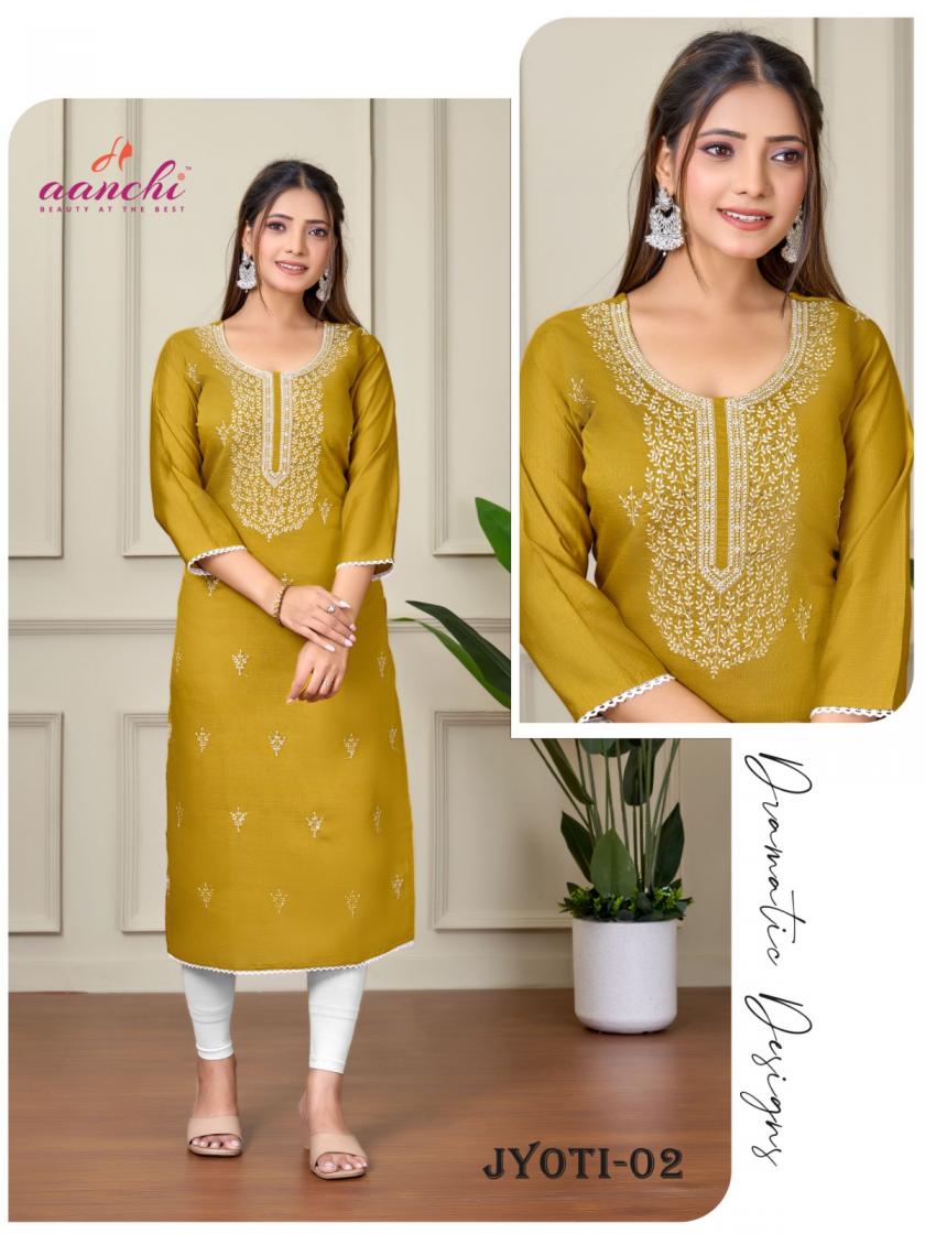 AANCHI PRESENTS JYOTI VATICAN READYMADE PRETTY LOOK KURTIS ONLINE