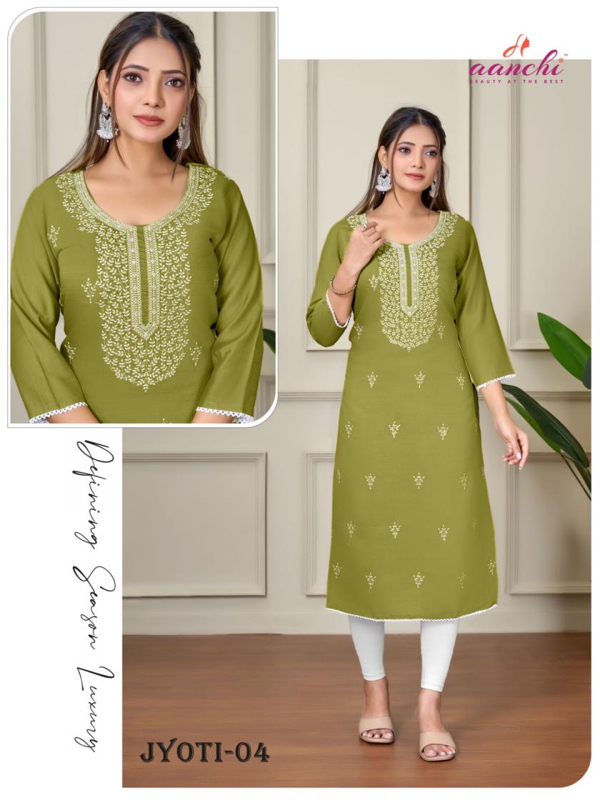 AANCHI PRESENTS JYOTI VATICAN READYMADE PRETTY LOOK KURTIS ONLINE