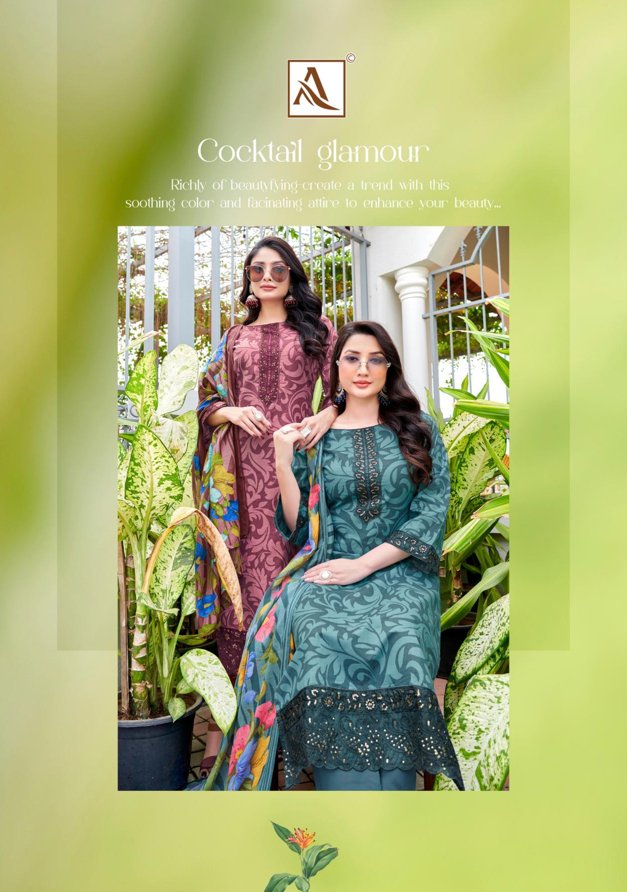 ALOK ARUNIKA VOL 3 CAMBRIC PRINT UNIQUE COLOURS SALWAR KAMEEZ
