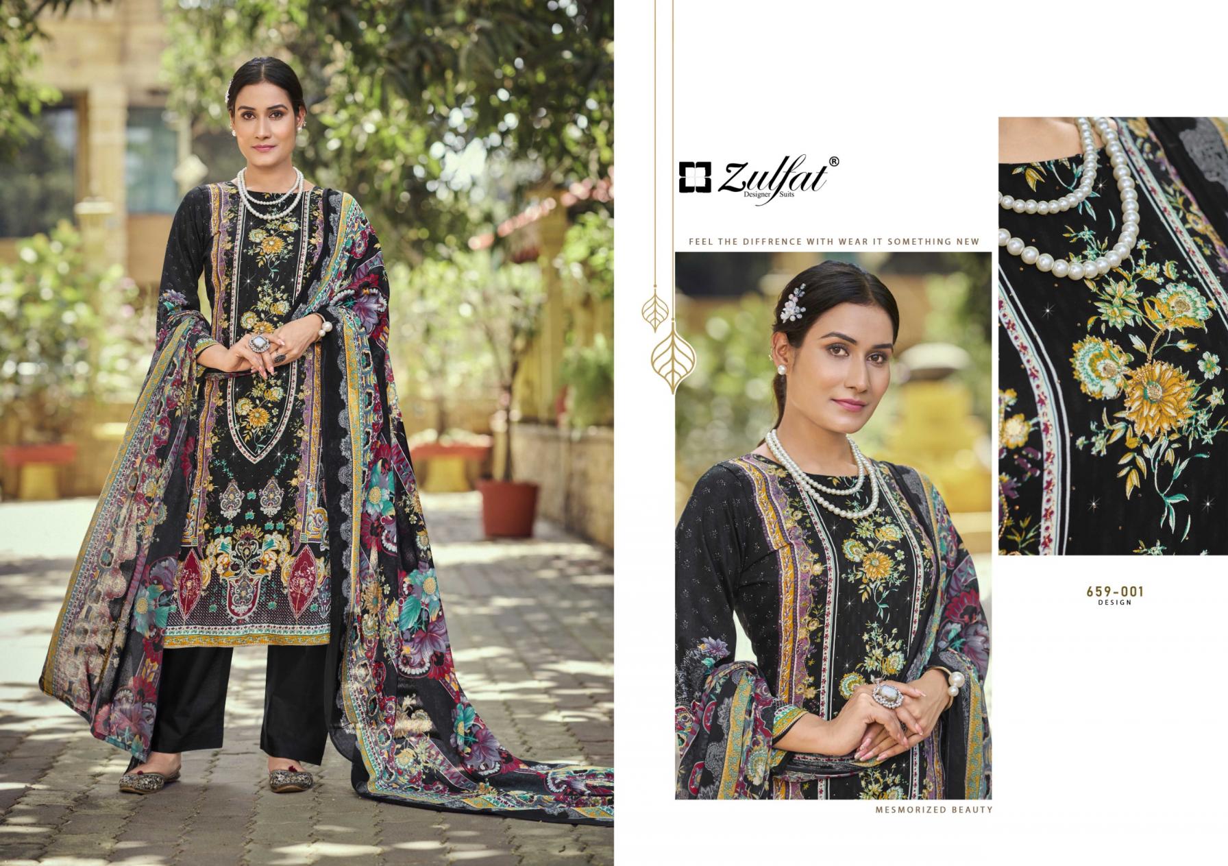 RAABTA VOL 7 BY ZULFAT DESIGNER JAM COTTON UNSTITCHED PAKISTANI SUIT FOR WOMENS