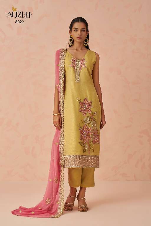 Alizeh Raag Vol-2  Wholesale Readymade Crush Fabrics Straight Suits