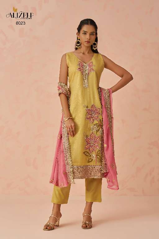 Alizeh Raag Vol-2  Wholesale Readymade Crush Fabrics Straight Suits