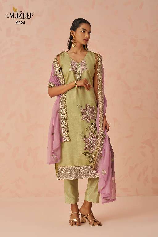 Alizeh Raag Vol-2  Wholesale Readymade Crush Fabrics Straight Suits