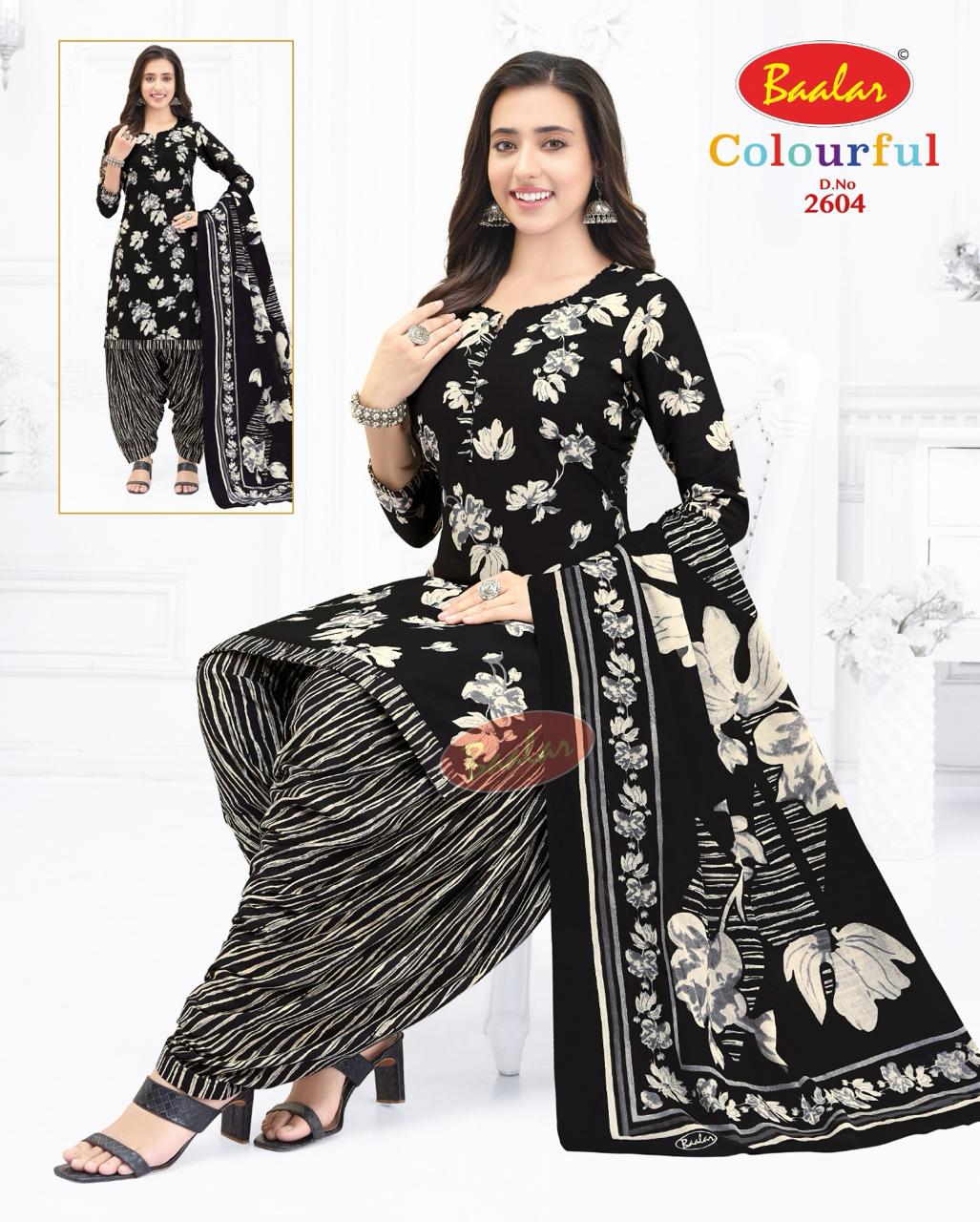 Baalar Colourful Vol-26 Wholesale Cotton Printed Patiyala Dress Material