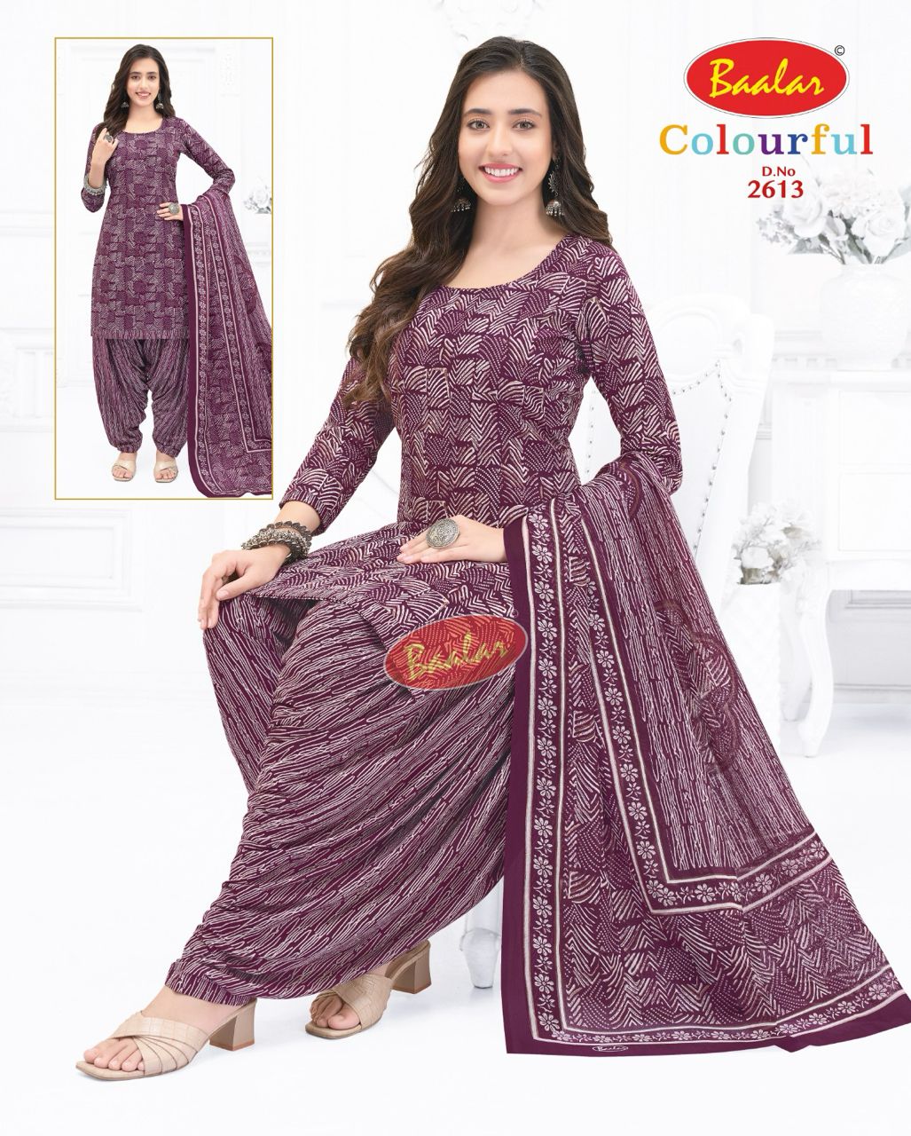 Baalar Colourful Vol-26 Wholesale Cotton Printed Patiyala Dress Material