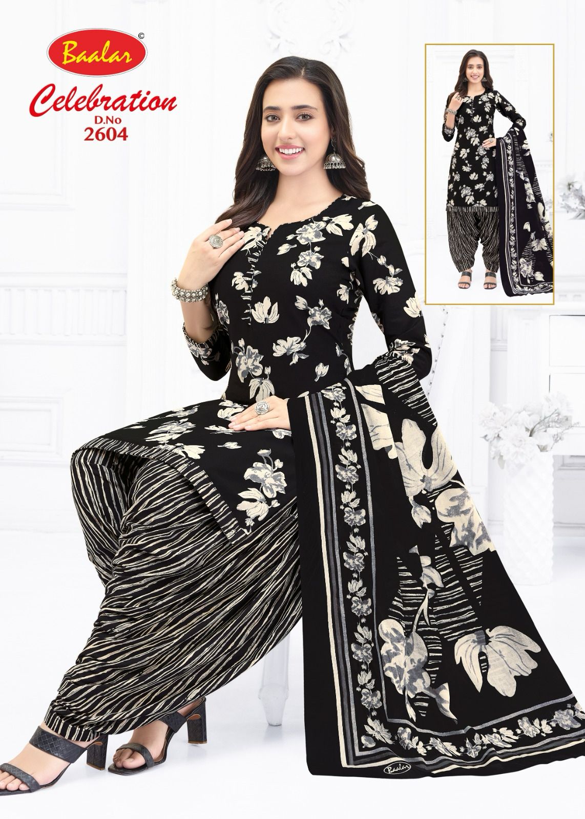 Baalar Celebration Vol-26 Wholesale Cotton Printed Patiyala Dress Material