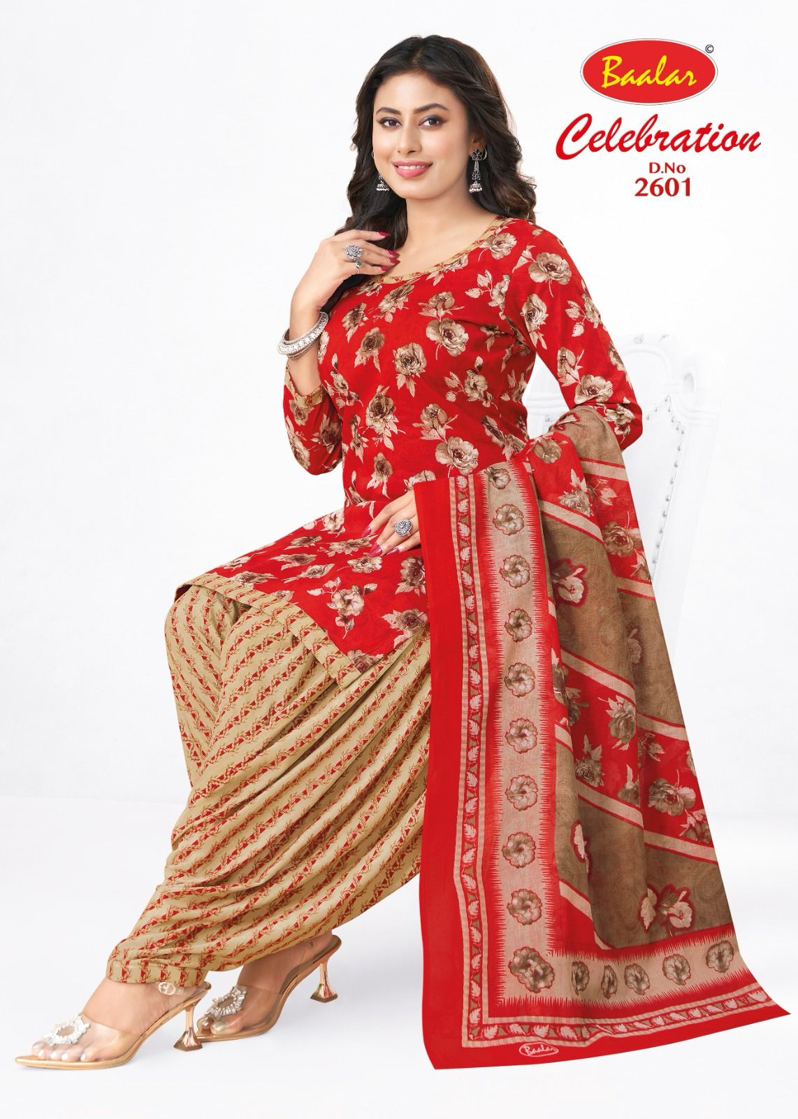 Baalar Celebration Vol-26 Wholesale Cotton Printed Patiyala Dress Material