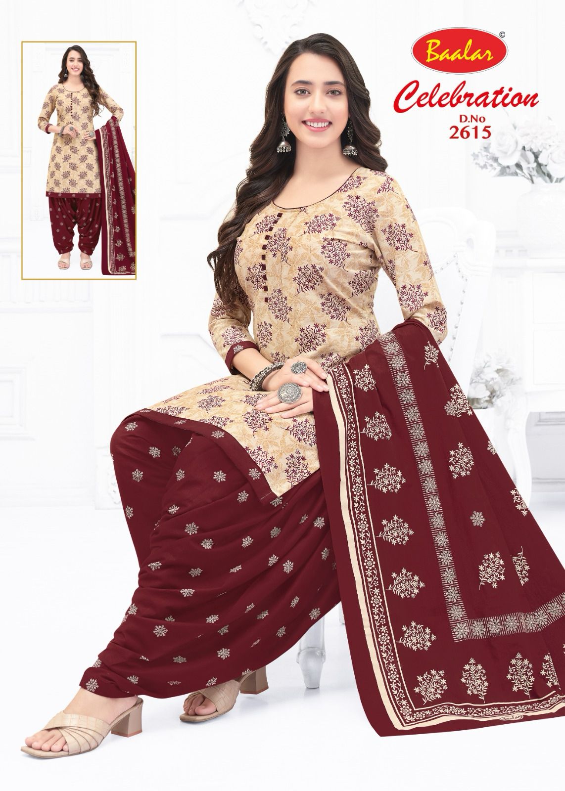Baalar Celebration Vol-26 Wholesale Cotton Printed Patiyala Dress Material