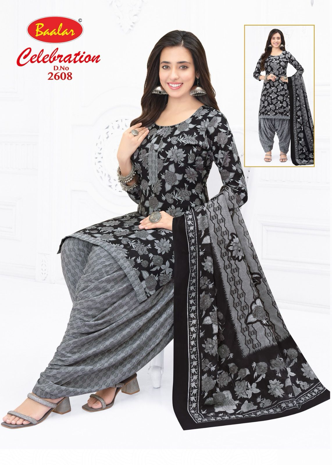 Baalar Celebration Vol-26 Wholesale Cotton Printed Patiyala Dress Material