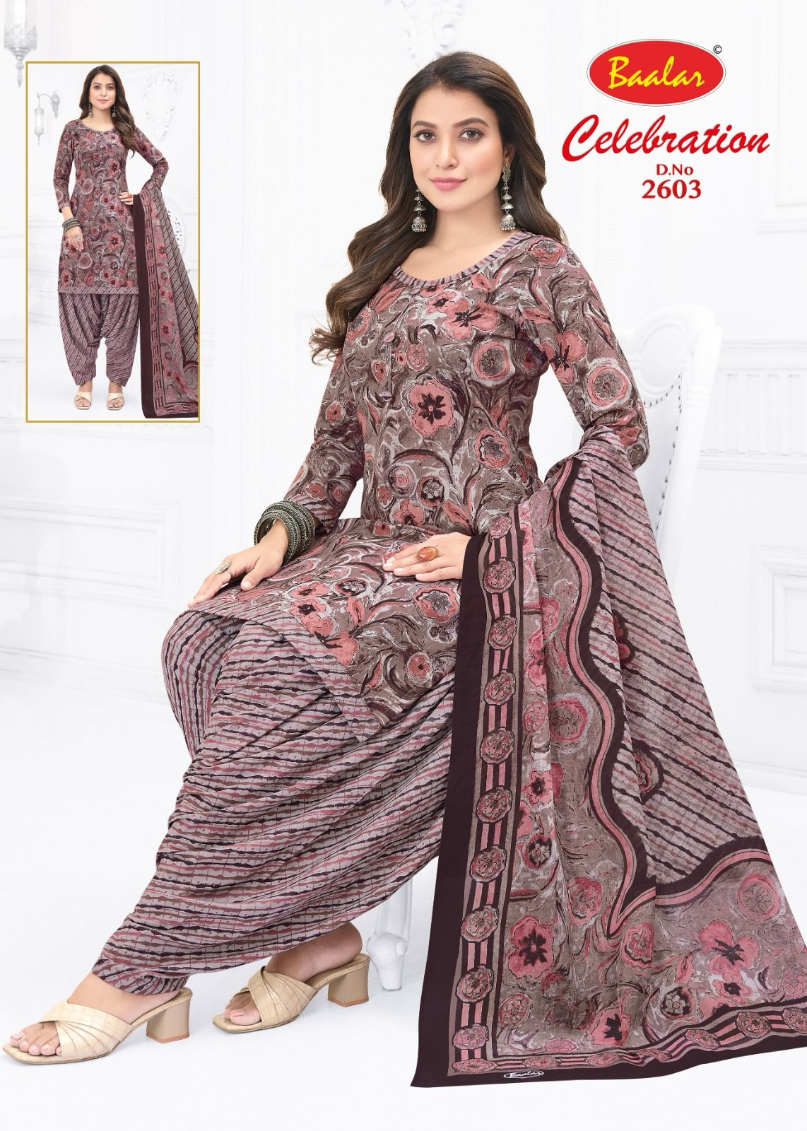 Baalar Celebration Vol-26 Wholesale Cotton Printed Patiyala Dress Material