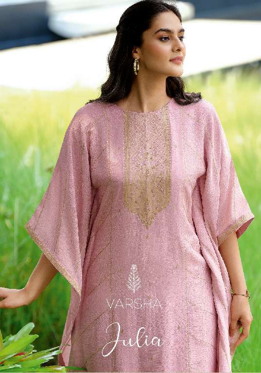 Varsha Julia Wholesale Viscose Woven Handwork Kaftan With Pants