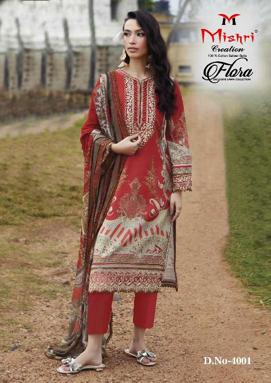 Mishri Flora Vol-4 Wholesale Exclusive Lawn Printed Dress Material