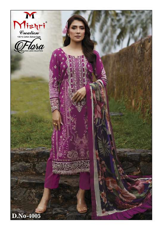 Mishri Flora Vol-4 Wholesale Exclusive Lawn Printed Dress Material